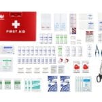 Wall-mounted first aid kit detail image
