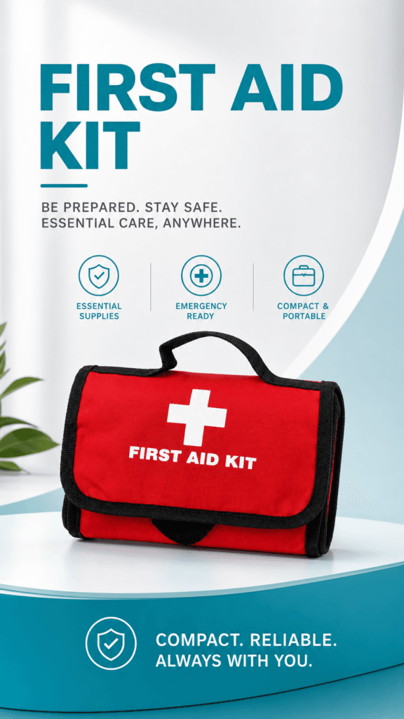 Portable Folding First Aid Kit detail image