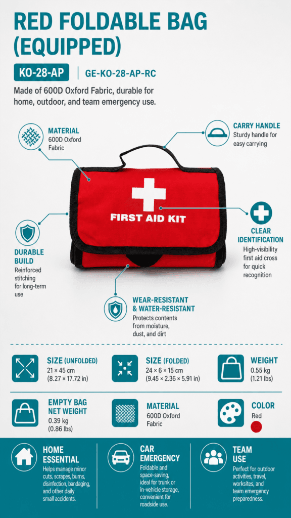 Portable Folding First Aid Kit detail image