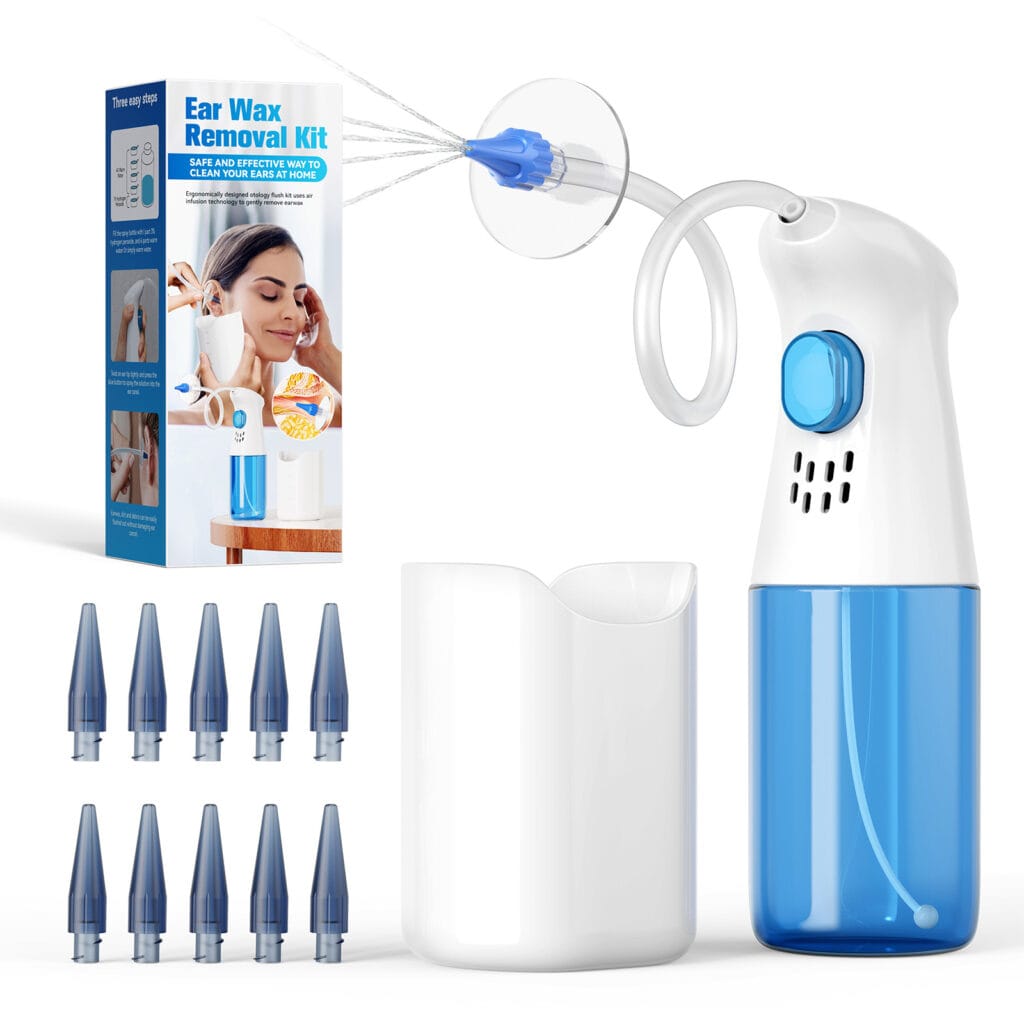 Ear Washing Kit with Basin and Replaceable Nozzles