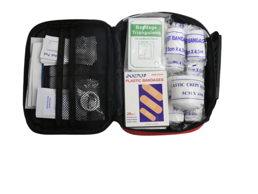 Compact First Aid Kit Bag with Reflective Strip detail image