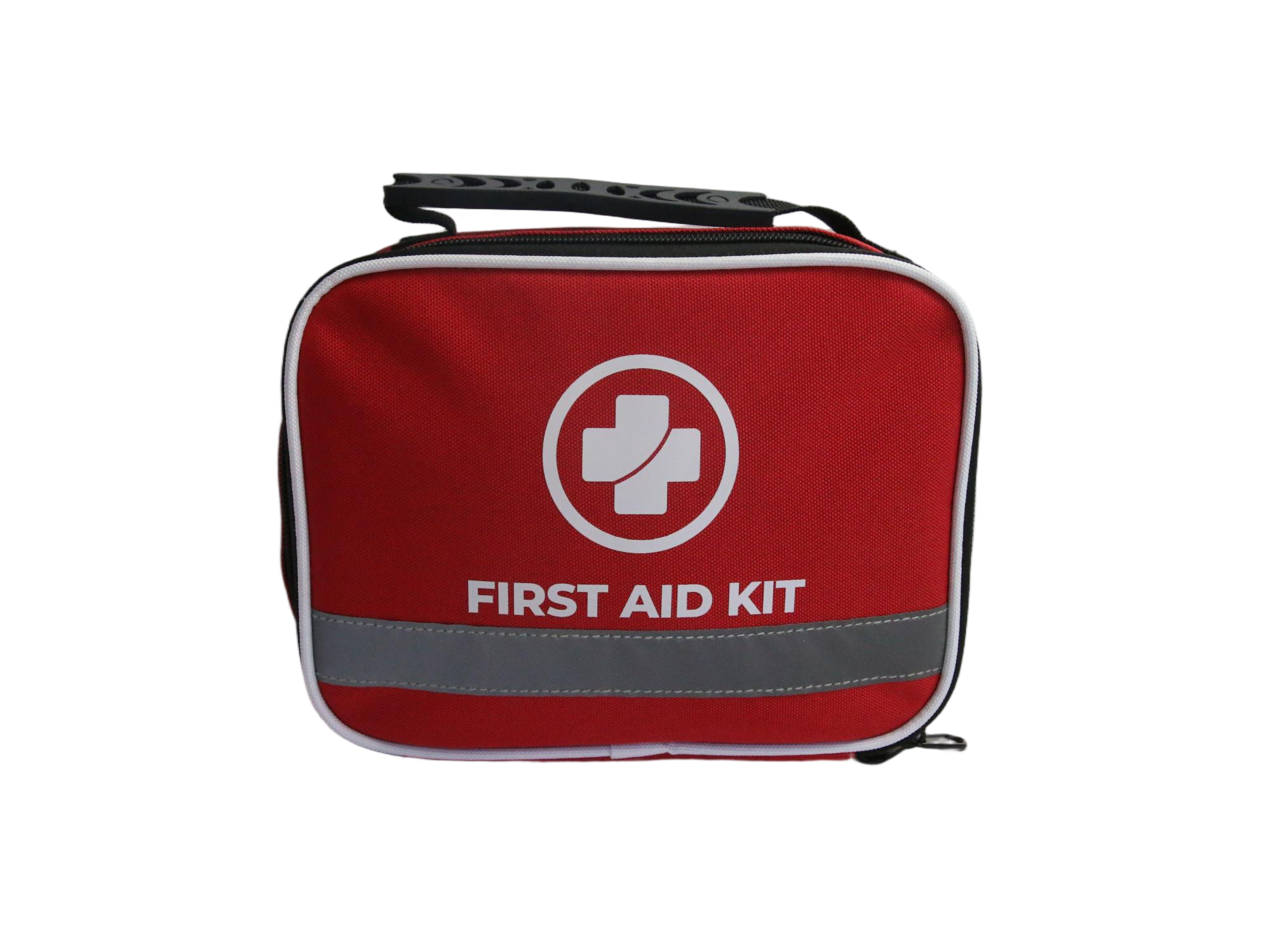 Compact First Aid Kit Bag with Reflective Strip detail image