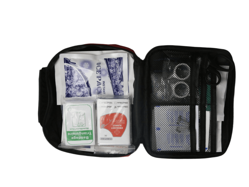 Compact First Aid Kit Bag with Reflective Strip detail image
