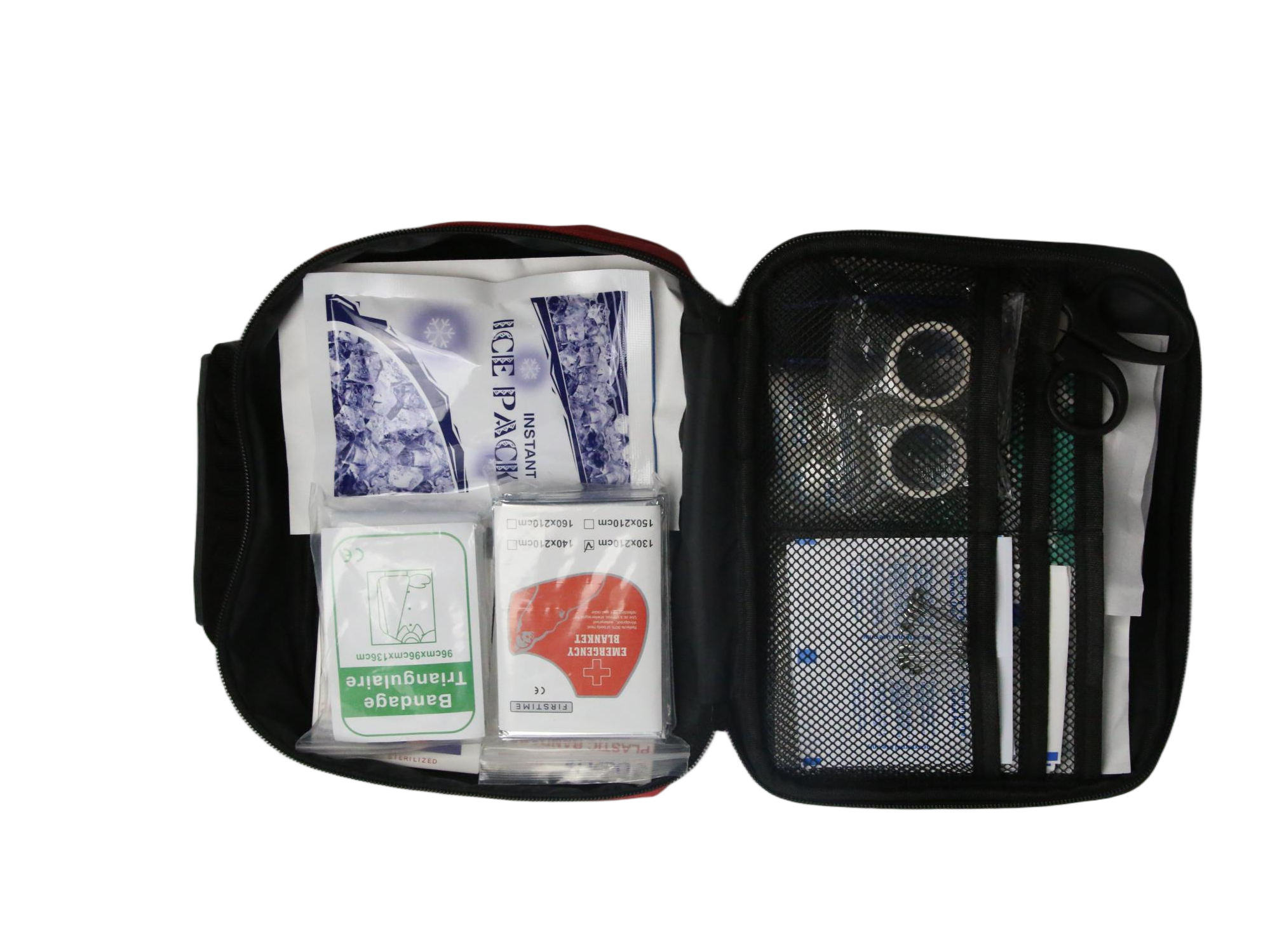 Compact First Aid Kit Bag with Reflective Strip detail image