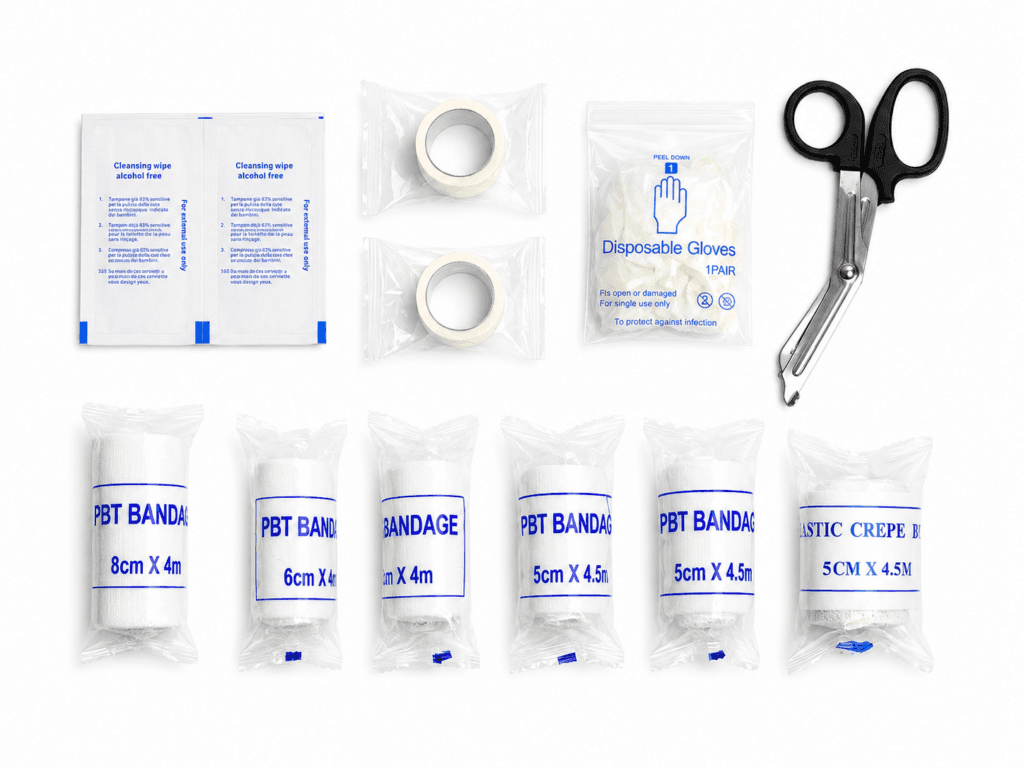 Compact First Aid Kit Bag with Reflective Strip detail image