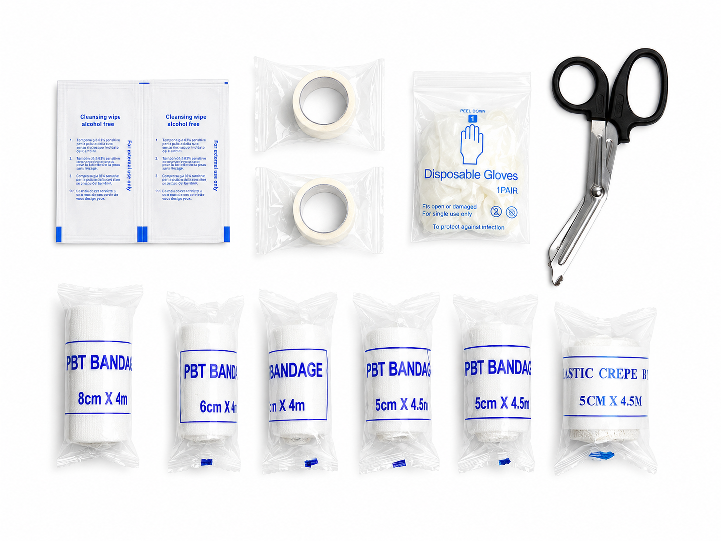 Compact First Aid Kit Bag with Reflective Strip detail image