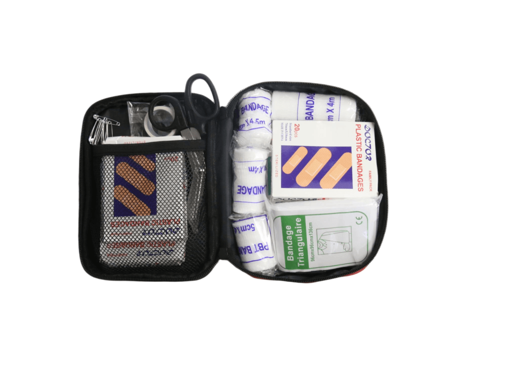 Compact First Aid Kit Bag with Reflective Strip detail image