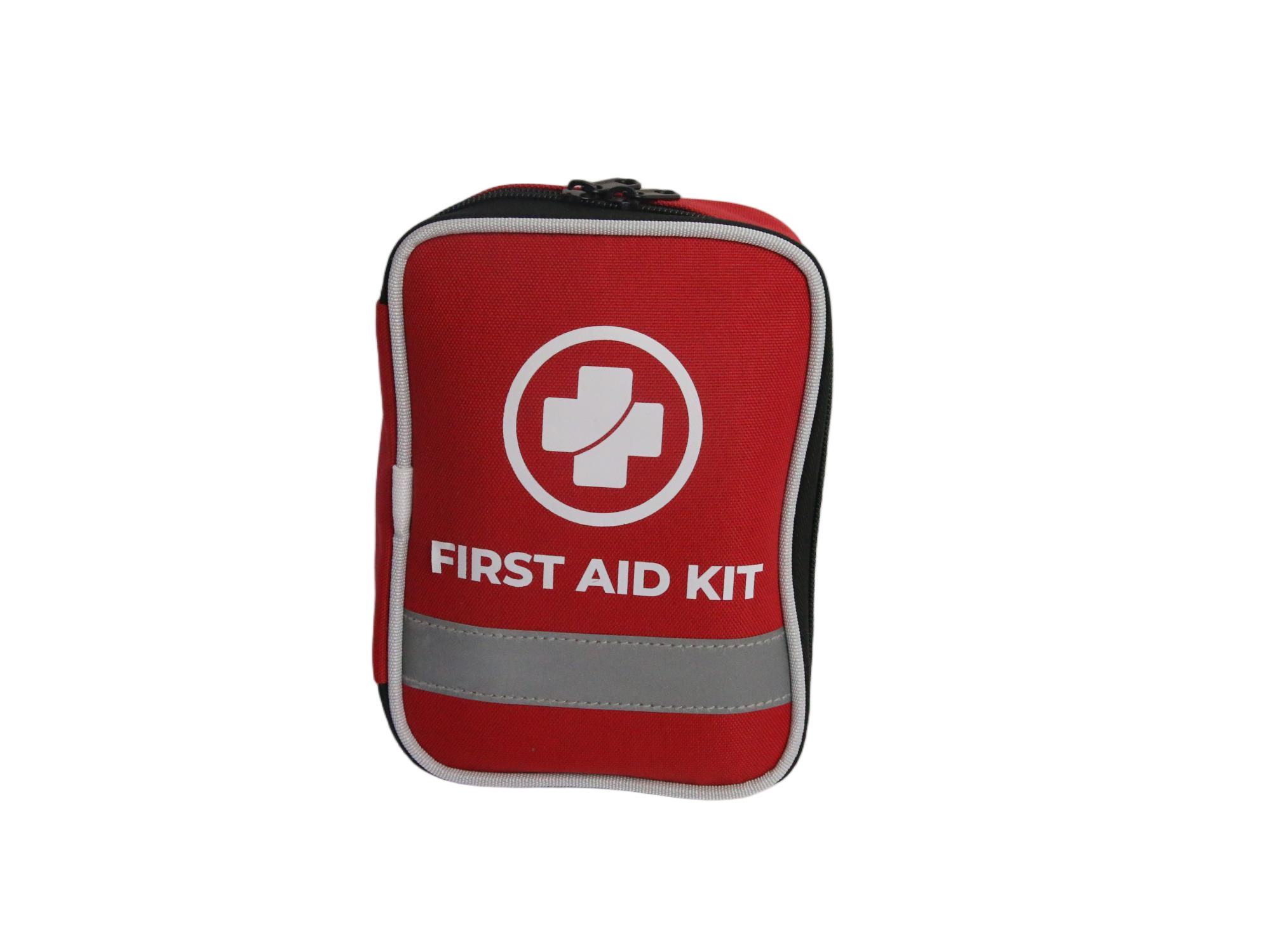 Compact First Aid Kit Bag with Reflective Strip