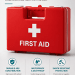 Wall-mounted first aid kit detail image