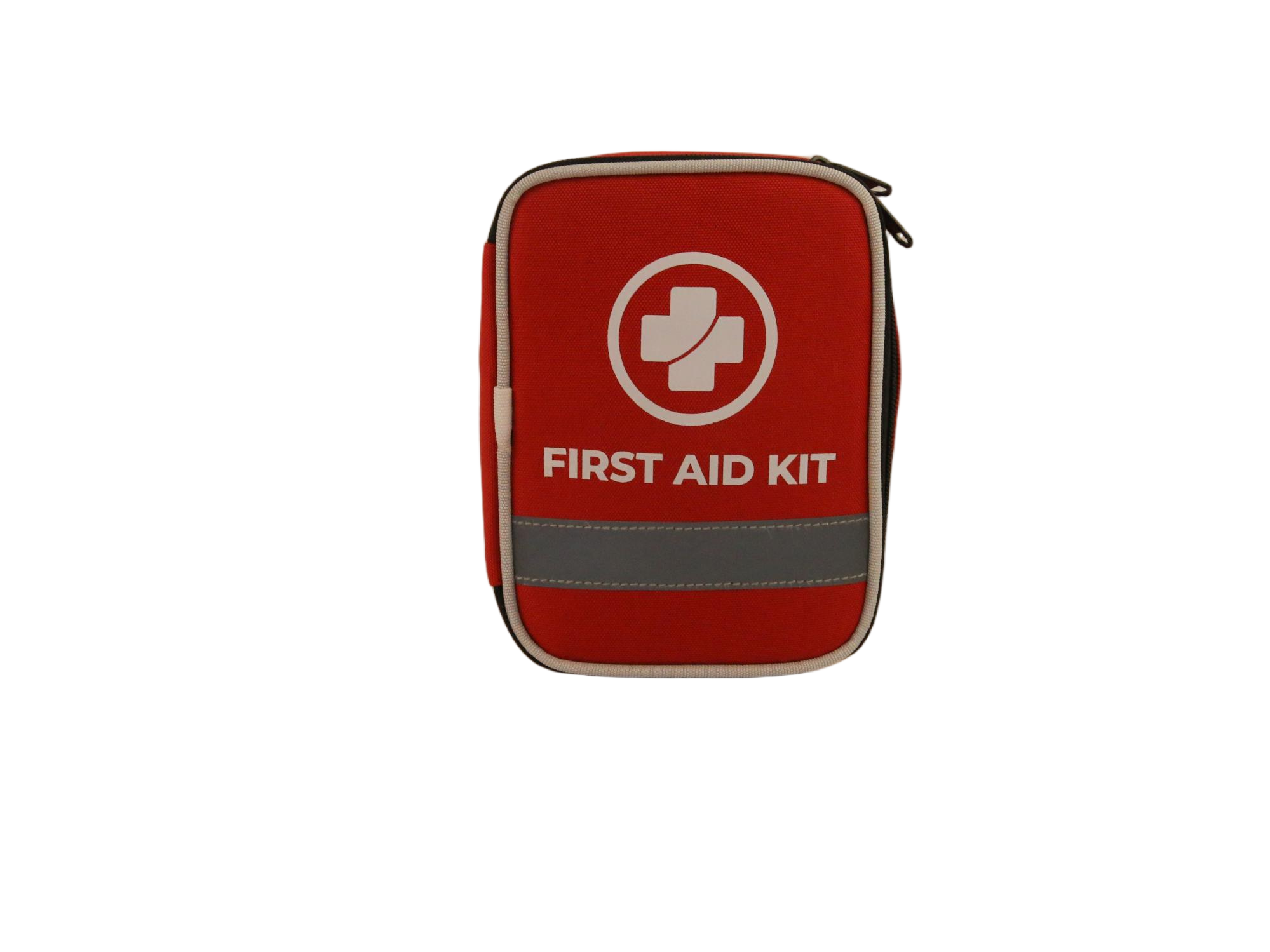 Compact First Aid Kit Bag with Reflective Strip