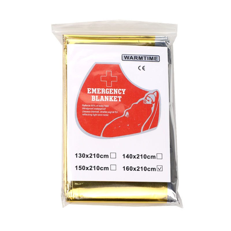 Emergency Thermal Blanket for Outdoor Rescue and First Aid Kits