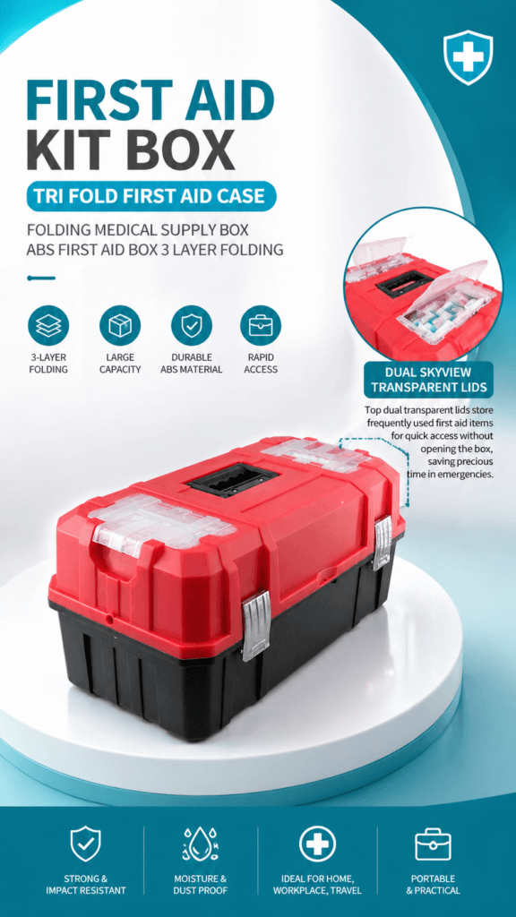 Triple-folding Tool Box detail image