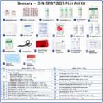 Germany DIN 13157:2021 Workplace Small First Aid Kit detail image