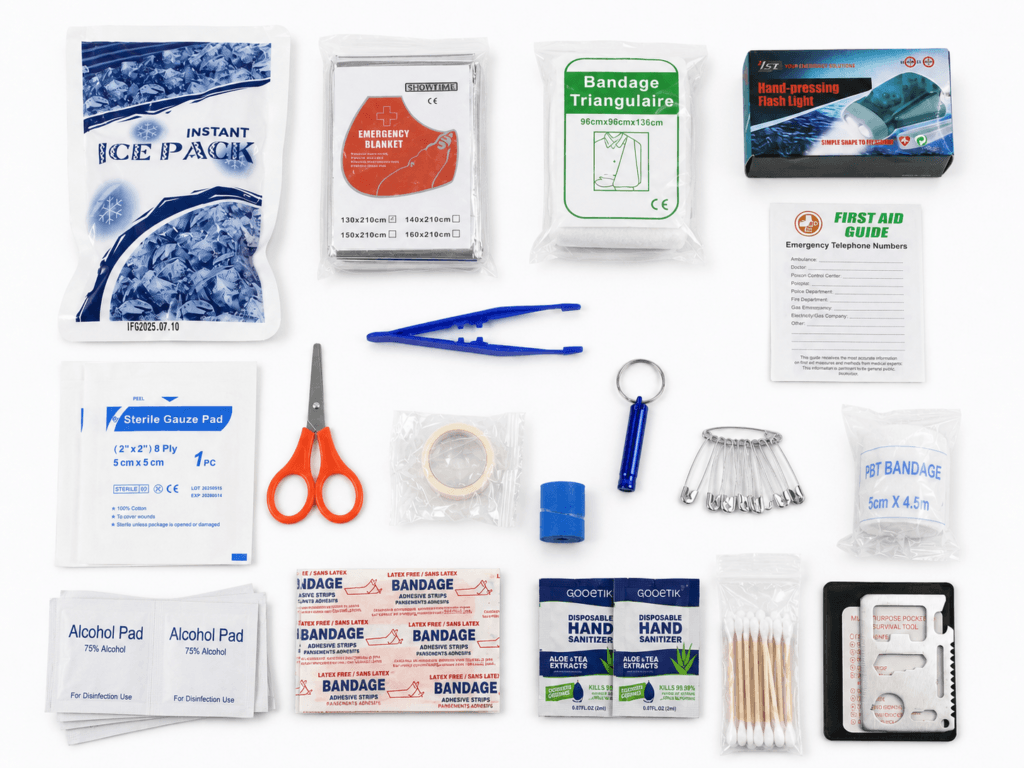 Compact Hard Shell First Aid Kit-EVA Nylon Material detail image