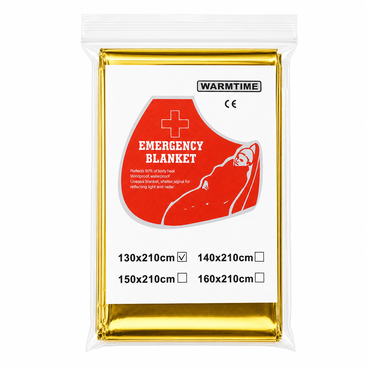 Emergency Thermal Blanket for Outdoor Rescue and First Aid Kits detail image
