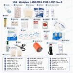 USA Workplace ANSI/ISEA Z308.1-2021 Class B First Aid Kit detail image
