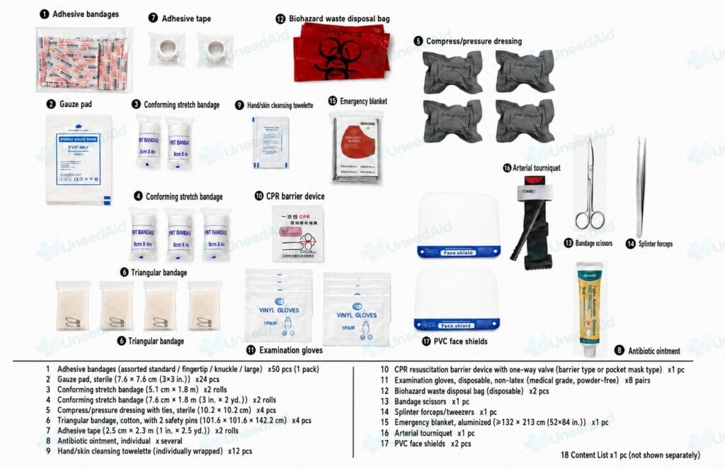 Canada CSA Z1220-17 Type 2 Basic First Aid Kit