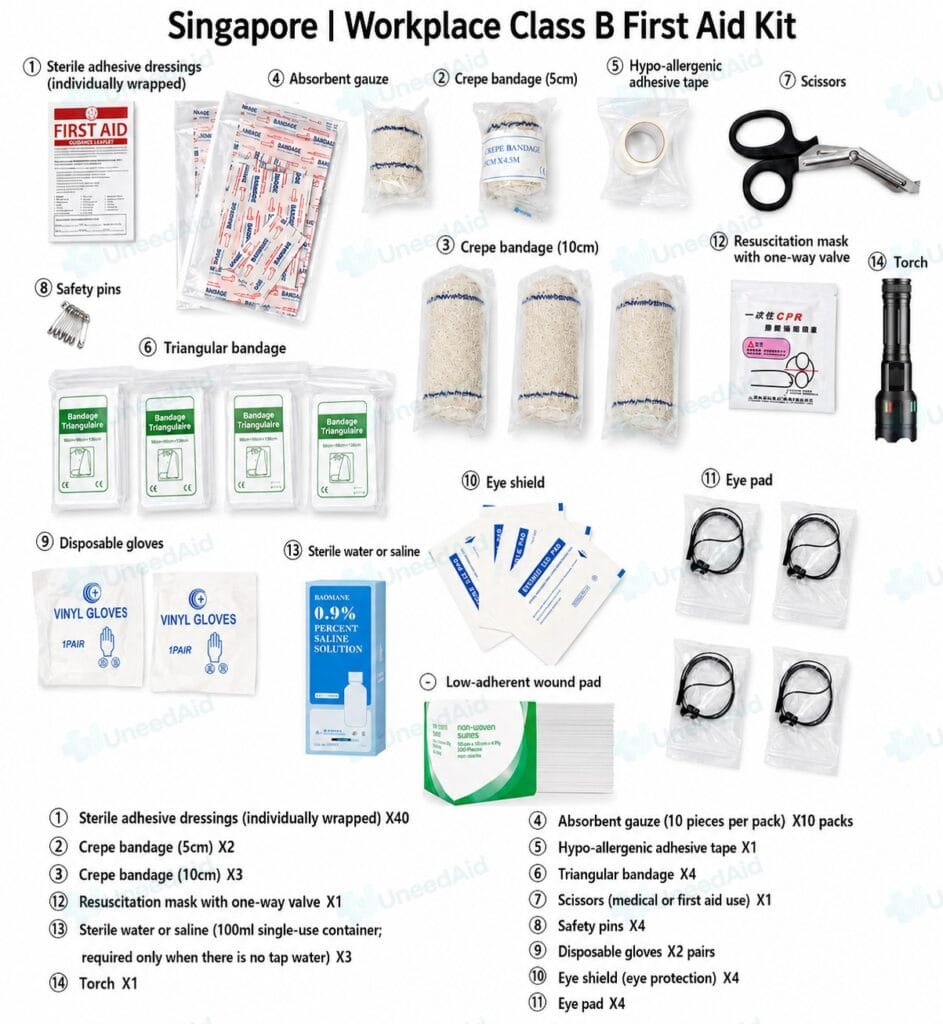 Singapore Workplace Class B First Aid Kit
