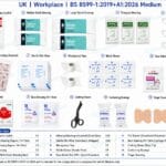 UK BS 8599-1:2019+A1:2026 Medium Workplace First Aid Kit detail image