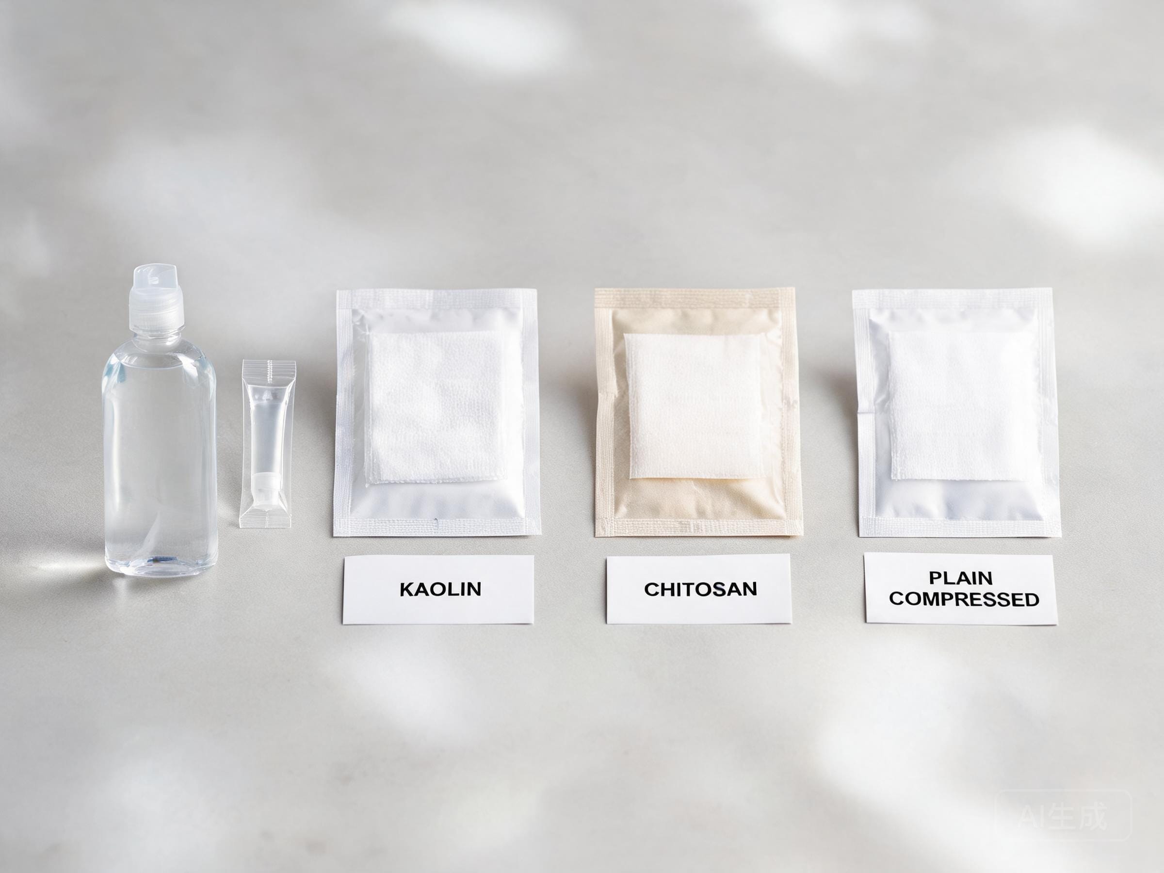 Kaolin Vs Chitosan Vs Plain Compressed H