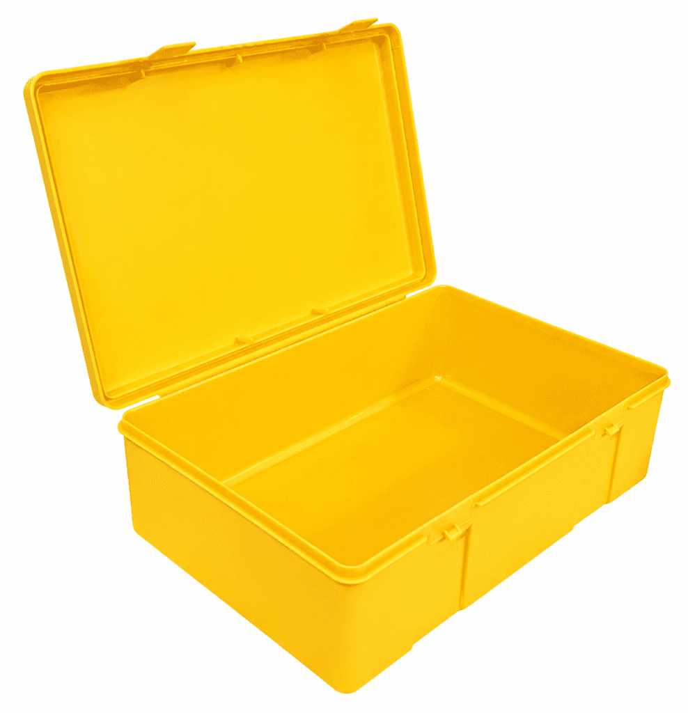 Yellow Plastic First Aid Box detail image