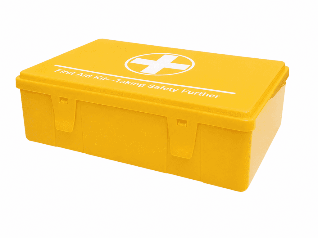 Yellow Plastic First Aid Box detail image