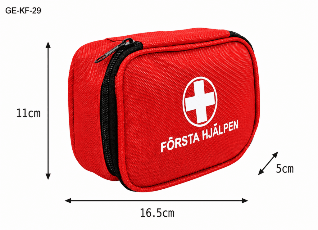 Red 1680D Oxford Fabric First Aid Bag detail image
