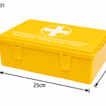 Yellow Plastic First Aid Box detail image