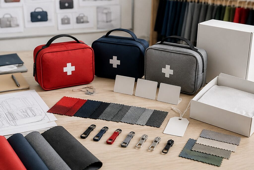 Custom First Aid Kit Logo Methods for Bags and Cases