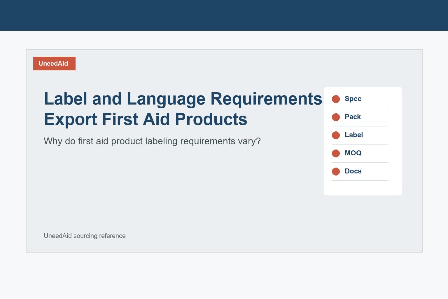 Why Do First Aid Product Labeling Requir