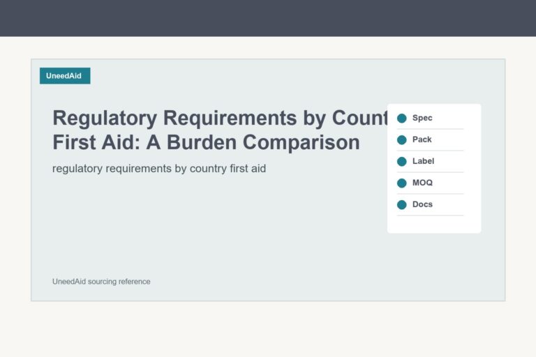 Regulatory Requirements by Country First Aid: A Burden Comparison