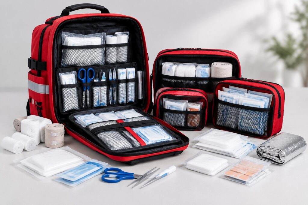 Warehouse First Aid Station Coverage: Plan the Floor First